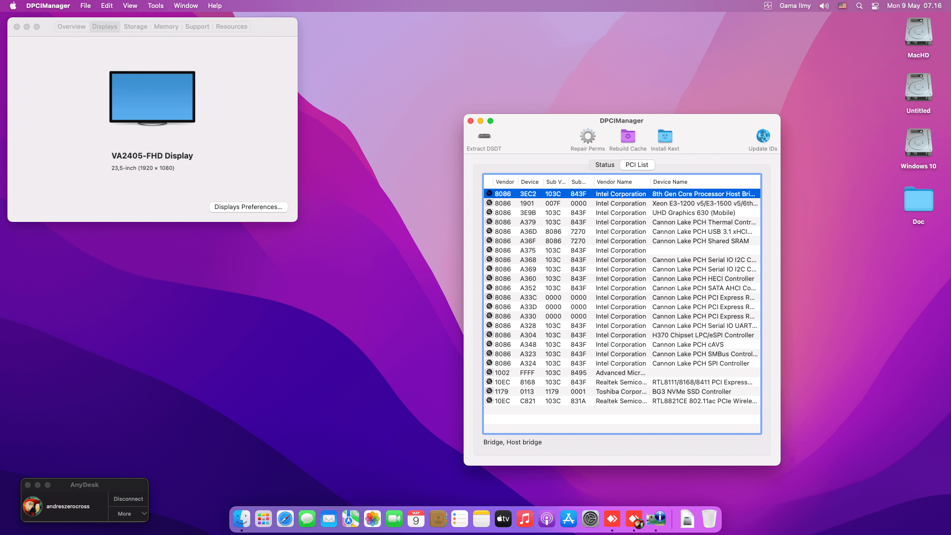 HP Slimline 290 P0036D [CoffeeLake + Intel UHD 630]   OpenCore 2